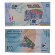 Cédula P#97a 100 Ariary 2017 Madagascar África FE