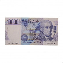 Cédula P#112b 10000 Liras 1984 Itália Europa MBC