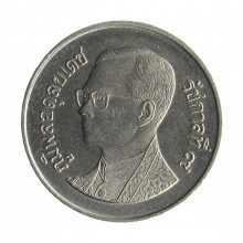 Moeda Y#183 1 Baht 1987 SOB Tailândia Ásia Cupro-Níquel Ø20mm 3,4gr.