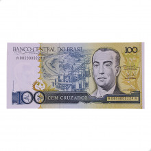 Cédula C-185 100 Cruzados 1986 Baixas e Altas Numerações SOB/FE