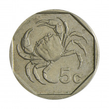 Moeda KM#95 5 Cents 1991 SOB Malta Europa Cupro-Níquel Ø20mm 3,51gr.