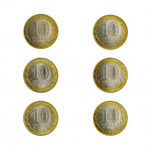Set 6 Moedas 2016 SOB Série Cidades Históricas da Rússia Europa