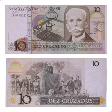 Cédula C-180 10 Cruzados 1986 MBC/SOB