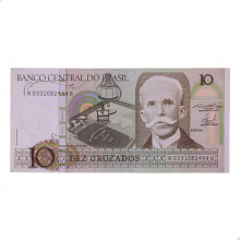 Cédula C-180 10 Cruzados 1986 MBC