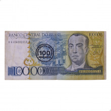 Cédula C-179 100 Cruzados 1986 BC
