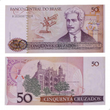 Cédula C-183 50 Cruzados 1987 C/ Manchas SOB/FE