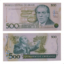 Cédula C-191 500 Cruzados 1987 C/ Manchas SOB