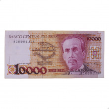 Cédula C-196 10000 Cruzados 1988 MBC