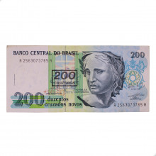 Cédula C-212 200 Cruzeiros 1990 MBC