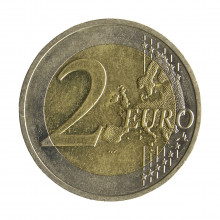 Moeda KM#306 2 Euros 2012 A MBC Alemanha Europa 10 Anos de Euro Cash Bimetálico Ø25,75mm 8,5gr.