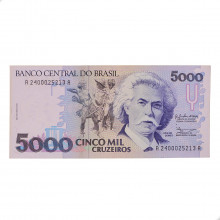 Cédula C-219 5000 Cruzeiros 1990 MBC