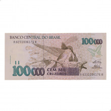 Cédula C-229 100000 Cruzeiros 1993 MBC