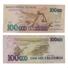 Cédula C-228 100000 Cruzeiros 1993 MBC