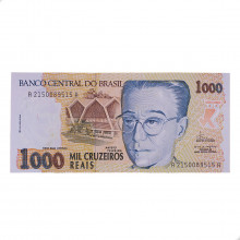 Cédula C-238 1000 Cruzeiros Reais 1993 C/ Manchas SOB/FE
