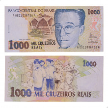 Cédula C-238 1000 Cruzeiros Reais 1993 SOB