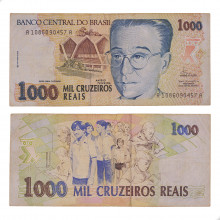 Cédula C-238 1000 Cruzeiros Reais 1993 MBC