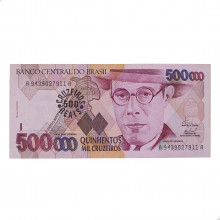Cédula C-236 500 Cruzeiros Reais 1993 MBC