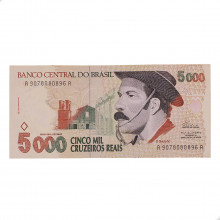 Cédula C-239 5000 Cruzeiros Reais 1993 SOB