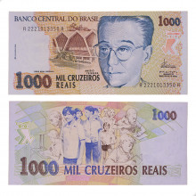 Cédula C-238 1000 Cruzeiros Reais 1993 SOB/FE