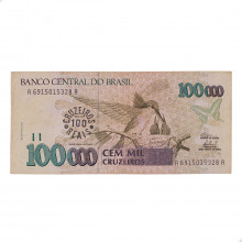 Cédula C-235 100 Cruzeiros Reais 1993 MBC