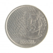 Moeda V-444 5 Centavos 1996  MBC/SOB   Aço Inoxidável  Ø21mm 3,3gr.*
