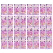 Set Completo 35 Cédulas Zero Euro FIFA World Cup Copa do Mundo Qatar 2022 Oficial