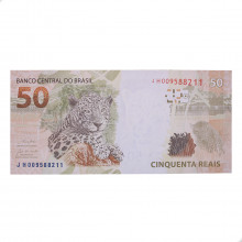 Cédula RL50.060 50 Reais JH 2019 SOB Paulo Roberto N. Guedes / Roberto Campos Neto
