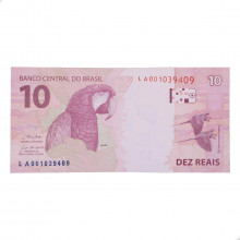 Cédula RL10.040 10 Reais LA 2023 SOB/FE Paulo Roberto N. Guedes / Roberto Campos Neto