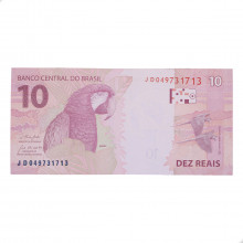 Cédula RL10.033 10 Reais JD 2021 MBC Paulo Roberto N. Guedes / Roberto Campos Neto