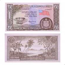 Cédula P#15CS 5 Pounds 2020 Samoa Oceania FE