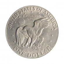 Moeda KM#203 One Dollar Eisenhower 1978 D MBC/SOB USA América Cobre R Cobre Níquel Ø38,1mm 22,68gr.