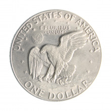 Moeda KM#203 One Dollar Eisenhower 1977 D SOB/FC USA América Cobre R Cobre Níquel Ø38,1mm 22,68gr.