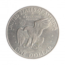 Moeda KM#203 One Dollar Eisenhower 1972 D MBC USA América Cobre R Cobre Níquel Ø38,1mm 22,68gr.