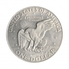 Moeda KM#203 One Dollar Eisenhower 1977 SOB USA América Cobre R Cobre Níquel Ø38,1mm 22,68gr.