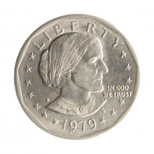 Moeda KM#207 One Dollar Susan B. Anthony 1979 D SOB USA América Cobre R Cobre Níquel Ø26,5mm 8,1gr.