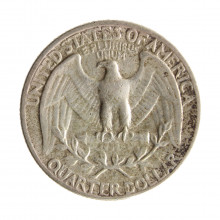Moeda KM#164 Quarter Dollar Washington 1964 MBC USA América Prata 0.900 Ø24,26mm 6,25gr.
