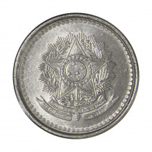 Moeda V-390 20 Centavos 1987 SOB/FC Aço Inoxidável Ø19mm 2,5gr.