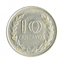 Moeda KM#236 10 Centavos 1970 MBC Colômbia América Aço R Níquel Ø18,3mm 2,52gr.