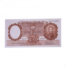 Cédula P#277 100 Pesos 1960 - 1969 Argentina América SOB/FE