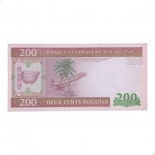 Cédula P#17 200 Ouguiya 2013 Mauritânia África FE