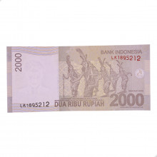 Cédula P#148e 2000 Rupiah 2013 Indonésia Ásia FE