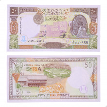 Cédula P#107 50 Pounds 1998 Síria Ásia FE