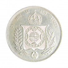 Moeda P-609 1000 Réis 1861 MBC+ Prata 0.917 Ø30mm 12,75gr.