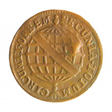 Moeda C-116 V Réis 1774 MBC Coroa baixa Cobre Ø25mm 3,58gr.