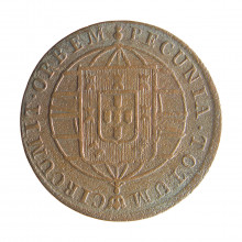Moeda C-506 XX Réis 1819 R MBC Cobre Ø30mm 7,17gr.