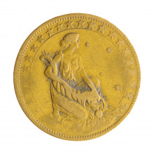 Moeda V-132 1000 Réis 1929 BC/MBC Data Escassa Bronze Alumínio Ø27mm 8gr.