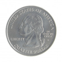 Moeda KM#306 Quarter Dollar Estado Maryland 2000 D FC USA América Cupro-Níquel Ø24,26mm 5,67gr.