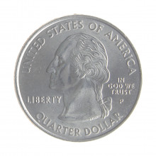 Moeda KM#305 Quarter Dollar Estado Massachusetts 2000 P FC USA América Cupro-Níquel Ø24,26mm 5,67gr.