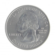 Moeda KM#297 Quarter Dollar Estado Connecticut 1999 D FC USA América Cupro-Níquel Ø24,26mm 5,67gr.