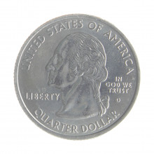 Moeda KM#333 Quarter Dollar Estado Louisiana 2002 D FC USA América Cupro-Níquel Ø24,26mm 5,67gr.